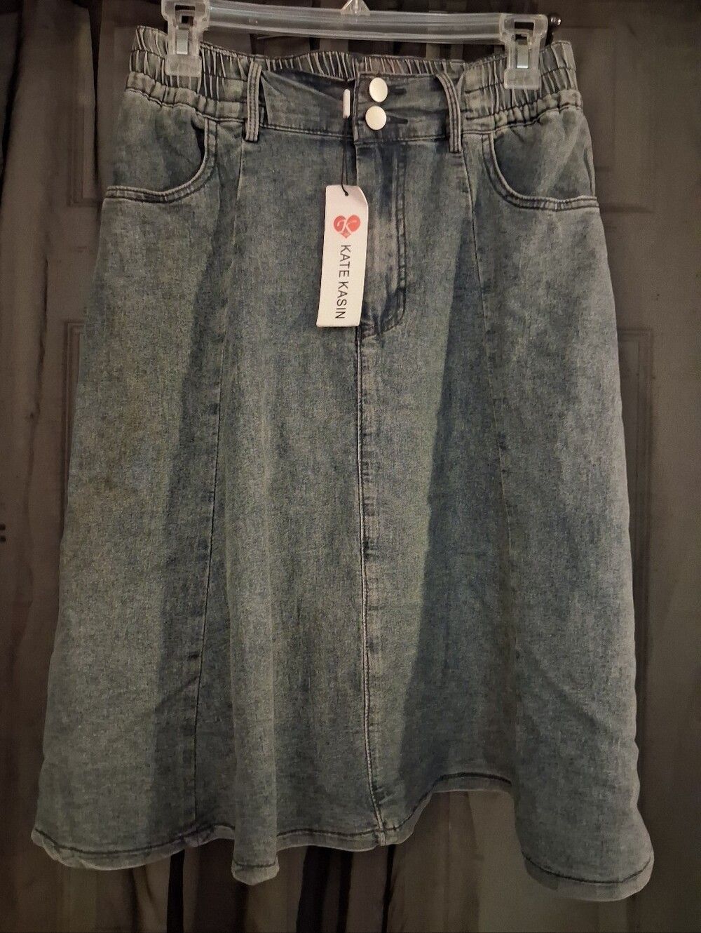 NWT Kate Kasin Denim Skirt Size Small